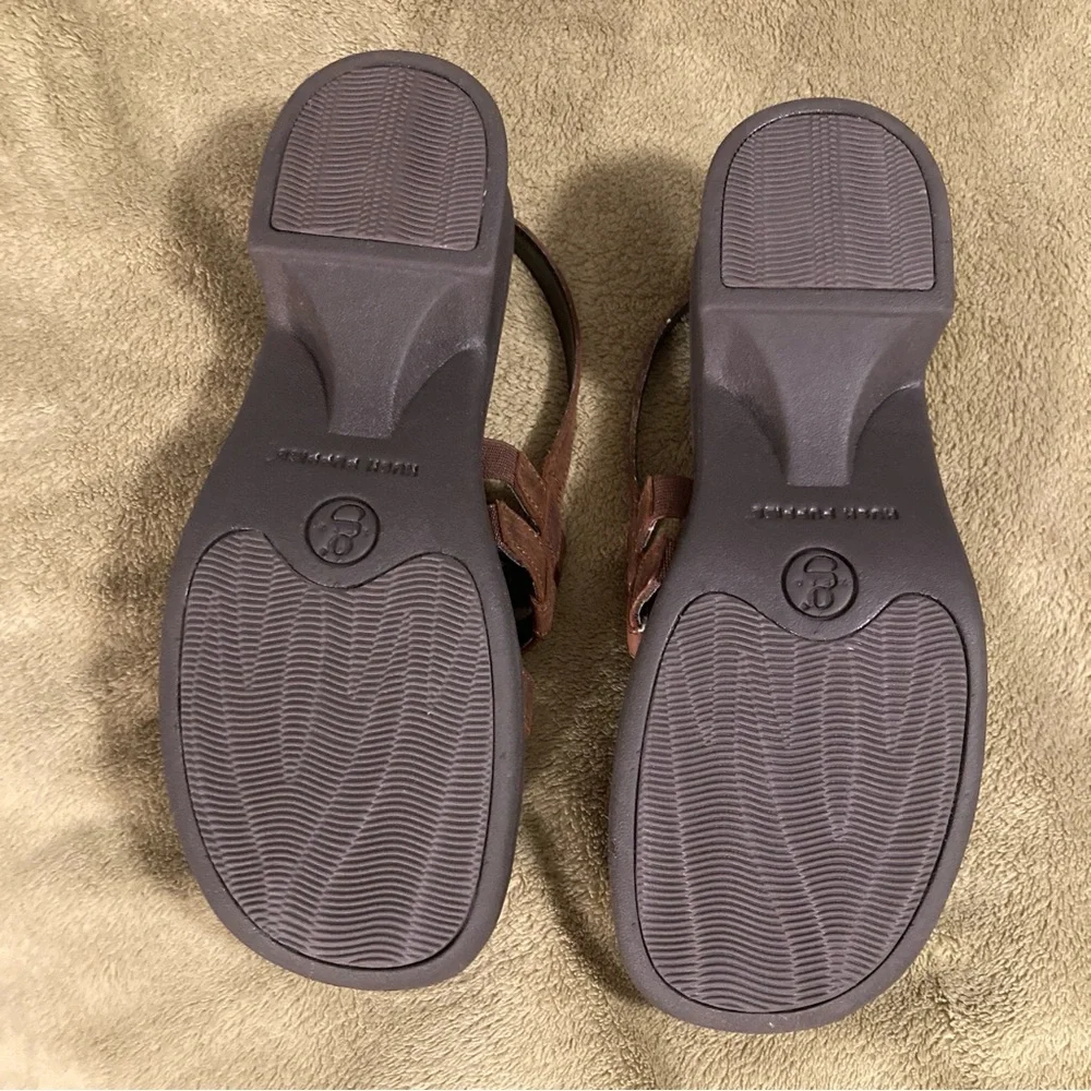 NIB Vintage Hush Puppies Leap Leather Sandals 8W - Picture 6 of 12